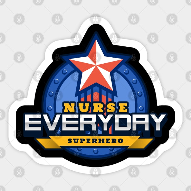 Nurse - Everyday superhero Sticker by All About Nerds